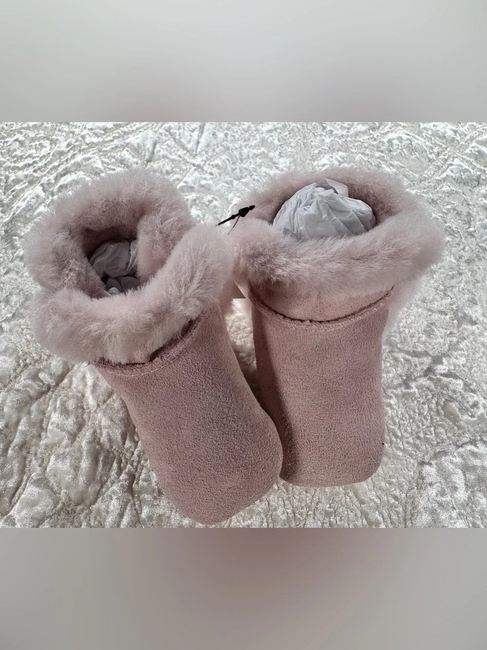 UGG Kids Pink Faux-Fur Bootie Slippers purchased from Nordstrom Rack